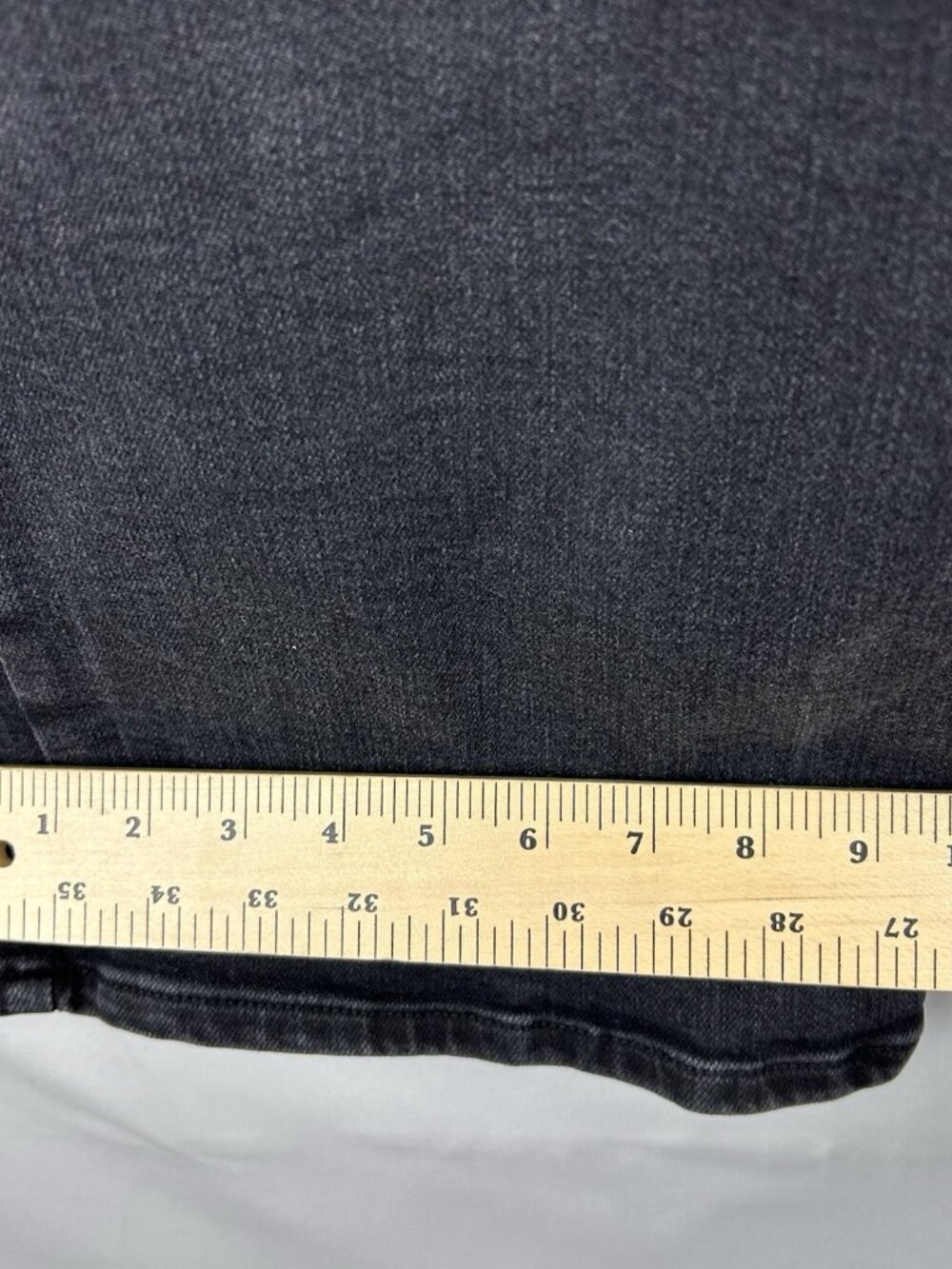GOOD AMERICAN Good Waist Cropped Palazzo Never Fade Jeans Black Womens Size 4/27 - Picture 8 of 16